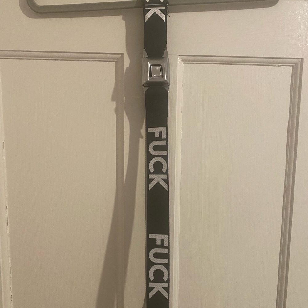 Fuck seatbelt buckle belt.